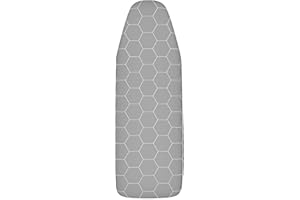 arteneur Housse Table à Repasser 120x40 pour Centrale Vapeur - Fabriqué en Allemagne avec Bande Élastique Resserrable, Thermo Reflect, Épaisse Mousse et Molleton (M)