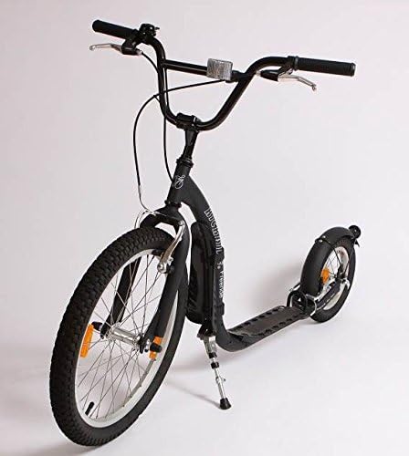 Freeride Junior Kickbike Scooter w Adjustable Platform (Matte Black)
