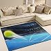 Produktbild ingbags Super Weich Moderner Tennis Ball blau, ein Wohnzimmer Teppiche Teppich Schlafzimmer Teppich für Kinder Play massiv Home Decorator Boden Teppich Matte und Teppiche 160 x 121,9 cm, multi, 63 x 48 Inch
