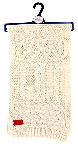 Preisvergleich Produktbild Aran Traditions Cream White Cable Knit Scarf