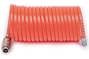 FIAC Tubo espiral para aire comprimido completo con accesorios universales. Diámetro exterior 8 mm, interior 6 mm, longitud 5 metros