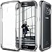 Produktbild Samsung Galaxy S7 Hülle, Caseology [Skyfall Serie] Dünn Durchsichtige Rückschale / Hybrid Case Bumper für [Galaxy S7] - [Schwarz]
