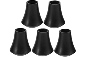 Vaguelly 5pcs Tom Drum Leg Cover Bass Drum Spurs Legs Kick Drum Legs Noise Reduction Drum Stick Drum Leg Mount Drumstick Practice Tip Floor Mounting Base Kit Instrument Parts Rubber Black