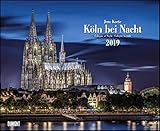 Köln bei Nacht 2019 - Wandkalender 52 x 42,5 cm - Spiralbindung by