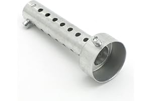 Fuworance 48mm Motorcycle Catalyst Insert Silencer Removable Exhaust Pipe Muffler Adjustable Motorbike Exhaust Pipe DB Killer Stainless Steel Noise Eliminator