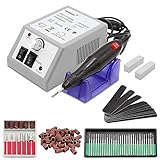 HENGDA 12W Nagelstudio Nagelfräser 20000 U/Min Stufenlose Regulierung Set Fräser Maniküre 230v Pediküre Elektrische Nageldesign