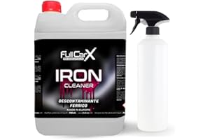 FULLCARX Iron Cleaner 5L Iron Remover Pulitore Cerchi Auto, Decontaminante PH Neutro, Pulizia Senza Sfregamento, Adatto per Cerchi in Alluminio Lega Cromato Moto, Prodotto Professionale Detailing