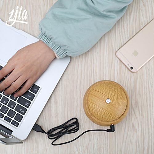 Aromatherapy essential oils diffuser humidifier mini silent usb office bedroom ultrasonic wave zen-A 9x10cm(4x4inch)