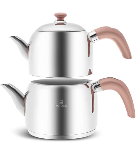Korkaz A221 Efendi Türkische Teekanne Teekocher Caydanlik Teapot 18/10
