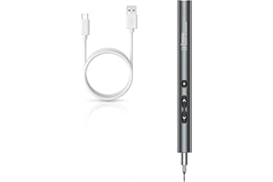 Ankilo Cacciavite elettrico, mini cacciavite elettrico di precisione con cavo USB, kit di strumenti di riparazione magnetici portatili di precisione a batteria con luce LED