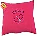 Spoilt Rotten Kids Hot Pink Cuddle Cushion with Choice of Design & Any Name Embroidered - Please Write Name & Picture Motif to be Embroidered in The Gift Note Box - This Appears on the WRAP Page During Checkout
