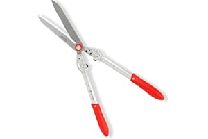 HOME IT® Heckenschere 68 cm mit Wellenschliff-Klinge – SK5 Karbonstahl – Aluminium-Griff – Anti-Rutsch-Griff – Präzises Schneiden von Hecken & Sträuchern