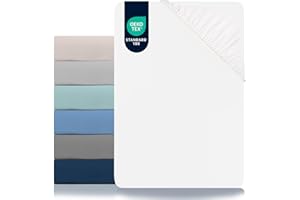 Dreamzie Lenzuolo Con Angoli - 90x190/200 - Microfibra Oeko Tex certificato - Bianco Alabastro - Lenzuolo con Angoli Singolo 90x190/200