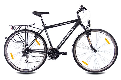 28″ Zoll LUXUS ALU CITY BIKE TREKKINGRAD HERRENFAHRRAD CHRISSON INTOURI GENT mit 24G SHIMANO schwarz matt - 2