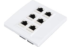GOWENIC Ethernet Väggplatta 6 Port Cat6