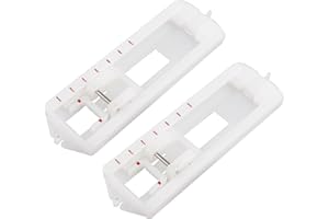 Jopto 2 Pezzi Piedino per asole a 4 gradini in plastica compatibile con la maggior parte delle macchine da cucire domestiche a gambo basso Singer, Janome, Elna, Juki, Brother, AEG