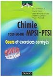 Image de Chimie tout-en-un MPSI-PTSI : Cours et exercices corrigés
