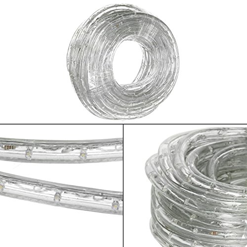 ECD Germany 10m LED Lichterschlauch Grün 529 Lumen AC Stromverbrauch ca. 1.1W/Meter 10.5 mm Durchmesser IP44 Schutzklasse 360° Ausstrahlungswinkel 36 LED Lampen/Meter nicht Dimmbar - 3