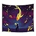 Produktbild Amkun Tapisserie Planet Galaxy Wandbehang Gobelin Home Dekorationen Psychedelic Geheimnisvolle Wohnzimmer Schlafzimmer Home Decor, Cat and Fish, 59"×82"