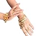 Price comparison product image TININNA Belly Dance Triangle Bracelet Coin Bracelet Gypsy Jewelry Hand Decoration Wrist Bangle Ring Golden