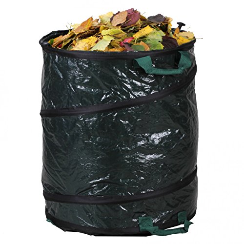 3x VAVIDA Pop Up Gartensack Laubsack Rasensack Gartenabfallsack Abfallsack 160L - 2
