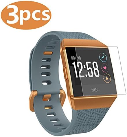 Fitbit Ionic Screen Protector, 3-pack Soft TPU Ultra Clear Anti-bubble/ Anti-fingerprint/ Anti-scratch Film Cover, Screen Protector for Fitbit Ionic 2017
