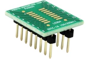 CHIP QUIK (Cantidad 2) Proto-Advantage PA0005 SOIC-16 a DIP-16 SMT adaptador (paso de 1,27 mm, cuerpo de 150/200 mil)