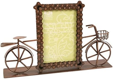 Bike bicycle photo frame metal cyclist's gift Fair Trade