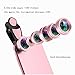 Produktbild YWNC 5-in-1 Handy Kameraobjektiv 12X Zoom Teleobjektiv 198 ° Fisheye Objektiv 0.63X Weitwinkelobjektiv 15X Microobjektiv Für iPhone Samsung Android und Alle Smartphones