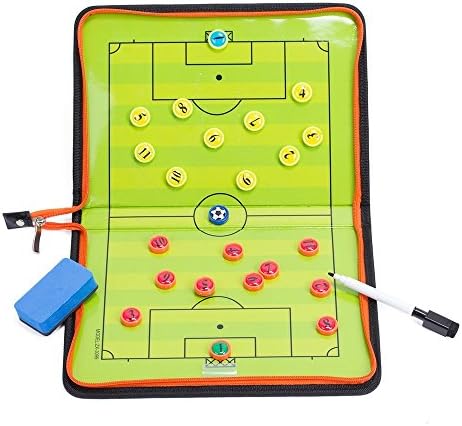 Rechoo Soccer Coaches Football Magnetic Tactic Board Double Sided Football Clipboard