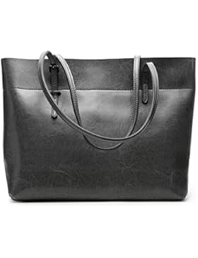 Panzexin Damen Echtes Leder Handtaschen Damen Henkeltaschen Elegante Umhängetasche für Damen weibliche Schultertasche