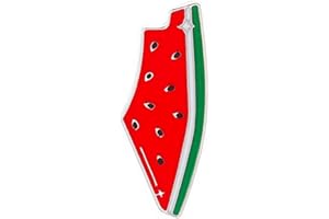 DAGESVGI Lot de 2 broches en émail en forme de pastèque en forme de fruit de palestine pour écharpe, revers, bijoux, épingle B chapeau