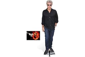 BundleZ-4-FanZ Jon Jovi Rock Star Lifesize Cardboard Cutout Fan Pack, 175cm x 55cm Includes Mini Cutout and 8x10 Photo
