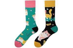 Nxnchc Zabawne Skarpety Dla Kobiet I Mężczyzn Uniseks Wiele Motywów Zwierzęta Jedzenie Owoce Sport Sztuka Z Bawełny Prezent Asymetryczne Wzory Lewa I Prawa