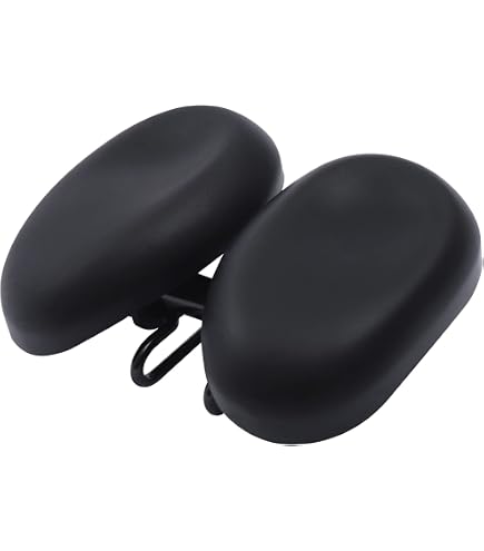 Fahrradsattel Ergonomisch Nasenlos, Breiter Bequemer Fahrradsitz mit Stoßdämpfung & Verstellbarer Breite, Wasserdicht Weich Komfort Sattel für MTB Trekking Rennrad Heimtrainer Damen Herren Sport & Freizeit
