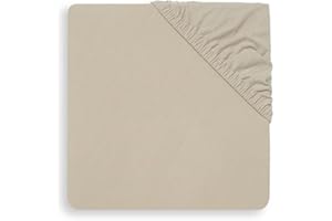 Jollein Drap-Housse en Jersey, 120 cm Longueur x 60 cm Largeur, Nougat