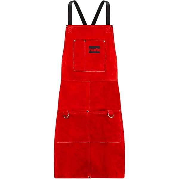 Grembiule In Pelle "CLAUS" - Pelle Bovina Spaccata - 60x70 Cm Naturale  7712903 14430 - Foto 10