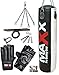 Price comparison product image 5ft blk/w maxx punchbag - choose your package, With Gloves & Hook