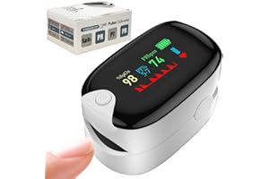 ANKUY Pulsioximetro de dedo Profesional,Oximetro dedo Profesional,Medición precisa de la Saturación de Oxígeno en Sangre, Pantalla OLED para todos las personas