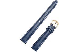 BEGISA 14/16/18/20mm femmes couleur unie en cuir véritable Bracelet de montre Bracelet doux peau amicale montres bande avec des outils d'installation