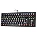 Produktbild VicTsing 87 Tasten Mechanical N-Key Rollover Gaming Tastatur (1,8m Kabellänge, QWERTZ deutsches Tastaturlayout, 6 Farben LED-Hintergrundbeleuchtung, 8 Multimedia-Keys) mit blauen Schalter für Gamer, Schreibkräfte usw-schwarz