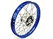 Produktbild Speichenrad (Felge 1,50x16 in Blau, Speichen in Edelstahl und Nabe Tuning) 16 (alle Moped-Typen)