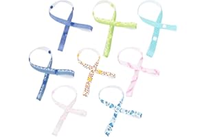 JOCXZI Baby Toy Harness - 8Pcs Toy Strap Holder Adjustable Anti-drop Strap, Adjustable Strap Clip, Adjustable Stroller Toy Strap Holder