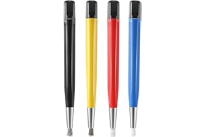 Micvtve 4 Pz/Set di Rimozione Della Ruggine Penna nel Fibra di Vetro//Acciaio/Nylon Pennello Penna un Forma di Parti di Orologi Lucidatura Strumento di Pulizia