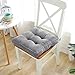 Produktbild Lichll Stuhlkissen Snowflake Plush Thicken Office Seat Cushion Increase Pad Computer Seat Cushion Ideal Comfort Seat Pad for Office Chairs, Recliner, Rollstuhl, Car Seat,Gray,45x45cm(18x18inch)