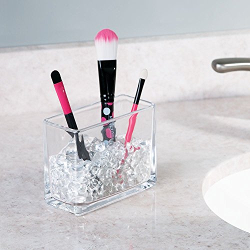 InterDesign 25520EU Bella Kosmetik-Organizer mit Dekorativen Glasperlen, durchsichtig, 10,67 x 4,75 x 8,26 cm - 2