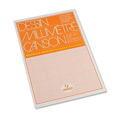 Canson Dessin Millimétré Papier à dessin A3 29,7 x 42 cm Bistre
