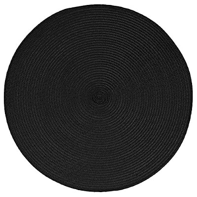 Paris Prix - Set de Table Rond 38cm Noir