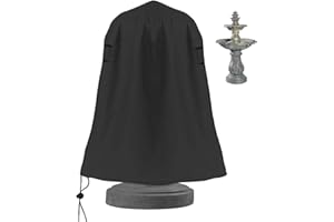 Yusheng Housse de protection pour fontaine de jardin - Housse de protection contre les intempéries pour statue en plein air - Avec cordon de serrage réglable - Pour le jardin dans la cour