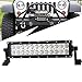Produktbild 72W Auto LED Light Bar 12 zoll Led Zusatz Scheinwerfer Leiste Bar Fernlicht 12V-24V Reflektor Rückfahrscheinwerfer Strahler Stoßfänger Dachträger Arbeitsscheinwerfer SUV UTV ATV PKW Traktor Off Road